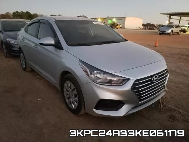 3KPC24A33KE061179 2019 Hyundai Accent, SE