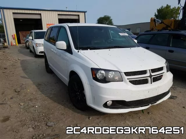 2C4RDGEG3KR764251 2019 Dodge Grand Caravan,  GT