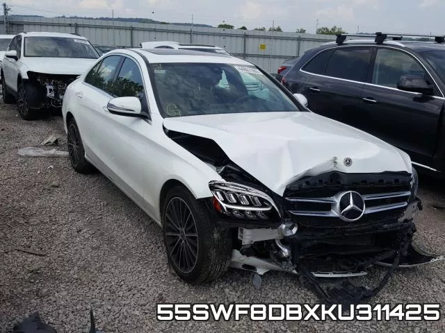 55SWF8DBXKU311425 2019 Mercedes-Benz C-Class,  300