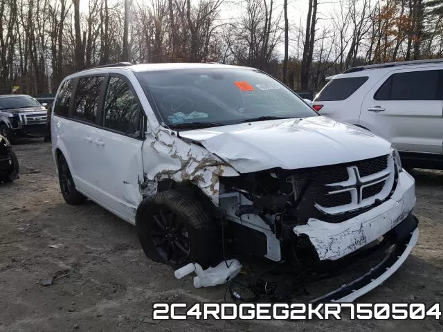 2C4RDGEG2KR750504 2019 Dodge Grand Caravan,  GT