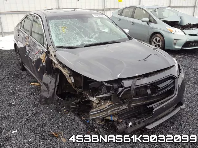 4S3BNAS61K3032099 2019 Subaru Legacy, Sport