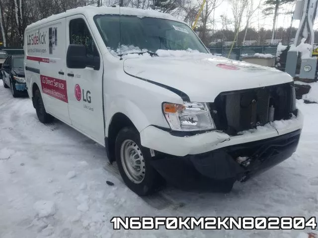 1N6BF0KM2KN802804 2019 Nissan NV, 1500 S