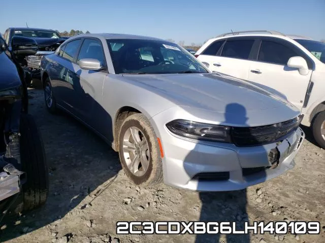 2C3CDXBG6LH140109 2020 Dodge Charger, Sxt