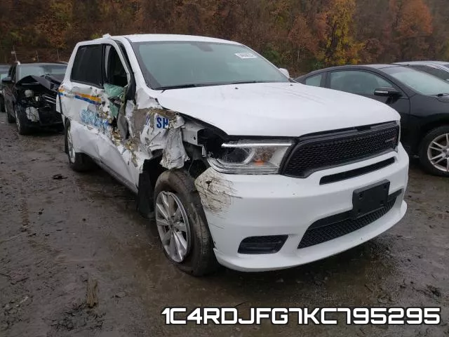 1C4RDJFG7KC795295 2019 Dodge Durango, Ssv