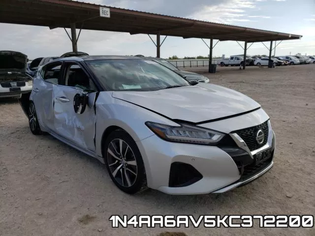 1N4AA6AV5KC372200 2019 Nissan Maxima, S