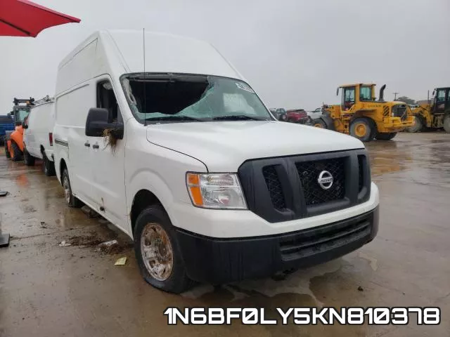 1N6BF0LY5KN810378 2019 Nissan NV, 2500 S