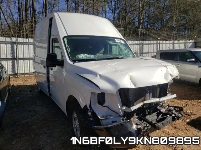 1N6BF0LY9KN809895 2019 Nissan NV, 2500 S