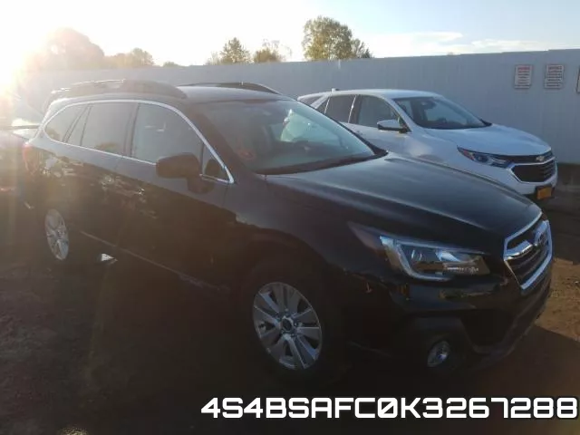 4S4BSAFC0K3267288 2019 Subaru Outback, 2.5I Premium
