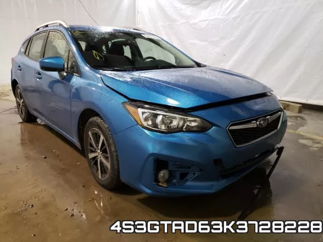 4S3GTAD63K3728228 2019 Subaru Impreza, Premium