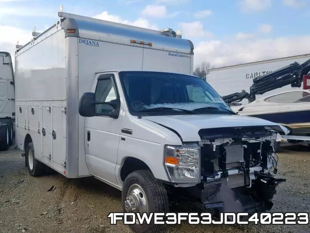 1FDWE3F63JDC40223 2018 Ford Econoline, E350 Super Duty Cutaway Van